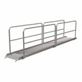 Vestil Alum. Walk Ramp w/Rail Hook, 192 x 28" AWR-28-16B-HR